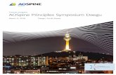 Course program AOSpine Principles Symposium Daegu · AOSpine—the leading global academic community for innovative education and research in spine care, inspiring lifelong learning