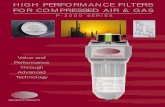 HIGH PERFORMANCE FILTERS FOR COMPRESSED AIR … · HIGH PERFORMANCE FILTERS FOR COMPRESSED AIR & GAS. ... • Design a coalescer with long life to reduce the cost of ... Manual Drain