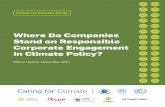 Where Do Companies Stand on Responsible Corporate ... · ii Where Do Companies Stand on Responsible Corporate Engagement in Climate ... audit all activities that a company ... Companies