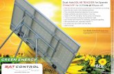 Dual-Axis SOLAR TRACKER for 3 panels m · =Simple installation and synchronization of sun ... Type of positioner Servo driver positioner with TdAPS arc logic ... Type of communication