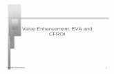 Value Enhancement: EVA and CFROI - NYUadamodar/pdfiles/eqnotes/eva.pdf · Value Enhancement: EVA and CFROI. ... • book value be estimated at the divisional level. Since firms do