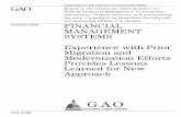 GAO-10-808 Financial Management Systems: Experience with ... · FINANCIAL MANAGEMENT SYSTEMS . Experience with Prior ... CGAC Common Government-wide Accounting Classification ...