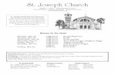 St. Joseph Church · St. Joseph Church March 17, 2013 ... narration, meditation, acting, ... May these examples from the life of St. Joseph, whose feast day is Tuesday , March ...