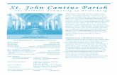 St. John Cantius Parishstjohncantiusparish.org/wp-content/uploads/2016.12.18_Fourth... · So begins Matthew's narration of of Mary and Joseph's first adventure as husband and wife.