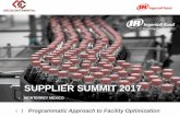 SUPPLIER SUMMIT 2017 - interpartner.dkinterpartner.dk/onewebmedia/Activities/2017/Arca/Ingersoll Rand.pdf · Ingersoll Rand advances the quality of life by creating comfortable, sustainable