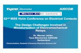 52nd IEEE Holm Conference on Electrical Contacts steel 22 CC&CE AXICOM Relays Contacts Galvanically spot platted contacts Multilayer contact - welded 0.35 mm 0.135 mm Precious metal