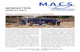 NEWSLETTER - MACSmalawimacs.org/wp-content/uploads/2016/08/August-2016-PRINT.pdf · in Somaliland and Puntland in the Horn of ... School Leaving Examination and they ... board because