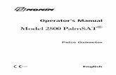 Model 2500 PalmSAT Operator’s Manual - Nonin Medical REP 5 Displays and Indicators Displays and Indicators SpO2 Display The SpO2 display is the upper numeric display (identified
