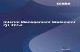 Interim Management Statement Q1 2014 - Investors – RBS/media/Files/R/RBS-IR/download/... · Operating profit totalled £1,501 million, up from £747 million in Q1 2013, driven by