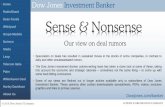 Sense & Nonsense - The Wall Street Journal · Dow Jones Investment Banker AB InBev Shouldn’t Quench Modelo Thirst Yet Key Stats Breakdown e. w Alessandro Pasetti Alessandro.pasetti@dowjones.com