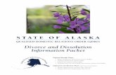 STATE OF ALASKAdoa.alaska.gov/drb/pdf/forms/qdro-booklet.pdf · Divorce and Dissolution Information Packet STATE OF ALASKA QUALIFIED DOMESTIC RELATIONS ORDER (QDRO) A l a s k a •