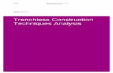 Trenchless Construction Techniques Analysis - Citizen … · Trenchless Construction Techniques ... and to construct a new pressure main along Keane Road to ... or installation of