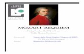 MOZART REQUIEM - louisvilleorchestra.org · Mozart requiem The ComposersWhile a Requiem Mass and Vespers are part of Catholic church liturgical rites, they serve very differ-ent purposes.