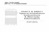 DH071 & DR071 Typical Installation Instructions & Warranty ... · Typical Installation Instructions & Warranty Information ... Environment One Grinder Pump Feature ... ALARM DEVICE