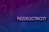 WHAT IS PIEZOELECTRICITY? - TeachEngineering · WHAT IS PIEZOELECTRICITY? Piezoelectric materials are produce an electric voltage when deformed mechanically—such as by squeezing