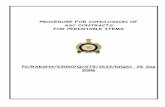 REVISION OF PROCEDURE FOR CONCLUSION OF ASC CONTRACTS FOR PERISHABLE ITEMS · 2015-12-01 · PROCEDURE FOR CONCLUSION OF ASC CONTRACTS ... CONTRACTORS AND CONTRACT CARRYING CAPACITY
