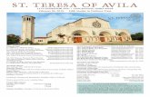stteresa-avila.orgstteresa-avila.org/wp-content/uploads/2018/02/St-Teresa-of-Avila... · 9:30 Mass—Celebrating 25th Wedding Anniversaries ... on pg. 173 of the Missalette. ... ples