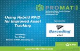Using Hybrid RFID for Improved Asset Trackingcdn.promatshow.com/seminars/assets/943.pdf · for Improved Asset Tracking Sponsored by: ... Exciter id sent to WiFi Mustering Gate Management