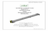 Screw Conveyor Safety Operation and Maintenance Manual€¦ · CEMA STANDARD NO: 352-2012. INTRODUCTION. The Screw Conveyor and Bucket Elevator Engineering Committee of the CEMA (Conveyor