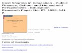 Cost Sharing in Education - Public Finance, School and ...ageconsearch.umn.edu/bitstream/12878/1/er980027.pdf · Cost Sharing in Education - Public Finance, School and Household Perspectives