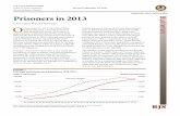 Prisoners in 2013 - Bureau of Justice Statistics (BJS) · 2014-10-29 · Bureau of Justice Statistics BJS Bulletin September 2014, NCJ 247282 ... the imprisonment rate for all prisoners