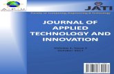 JOURNAL OF APPLIED TECHNOLOGY AND INNOVATION€¦ · Journal of Applied Technology and Innovation (JATI) ... upon receiving the final versions on the forthcoming issue. It ... 10-27