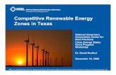 Competitive Renewable Energy Zones in Texas · NREL is a national laboratory of the U.S. Department of Energy Office of Energy Efficiency and Renewable Energy operated by the Alliance