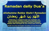 Ramadan daily Dua’a - Duas.org€¦ · Kindly recite Sura E Fatiha for Marhumeen of all those who have worked ... allahumma salli `ala muhammadin wa ali muhammadin Ramadan daily