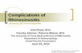 Complications of Rhinosinusitis - Welcome to UTMB … · Complications of Rhinosinusitis All images obtained via Google search unless otherwise specified. All images used without