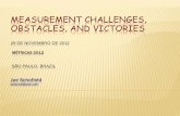 MEASUREMENT CHALLENGES, OBSTACLES, AND … Proceedings/BFPUG-2012/Schofield... · In the first century AD, Sextus Julius Frontinus wrote that “inventions reached their limit long