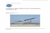 Guidance and Control of an Autonomous Soaring UAV · Guidance and Control of an Autonomous Soaring UAV ... known to soar continuously day and night using thermals over tropical ocean