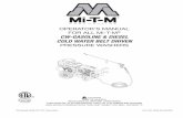 CW Gas & Diesel Premium Series - Mi-T-M€¦ · Mi-T-M CW-GASOLINE / DIESEL Operator's Manual 7. risK of bodily inJury. safety warnings. READ ALL SAFETY WARNINGS BEFORE USING PRESSURE