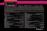 TAC Xenta 121-FC - LonMark International · TAC Xenta 121-FC is an easily programmable controller intended for both 2-pipe and 4-pipe applications, with or without re-heat. It ...