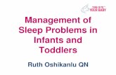 Management of Sleep Problems in Infants and Toddlers Oshikanulu - CPHVA... · Sleep Problems in Infants and Toddlers ... Common Toddler Sleep Problems • Toddler does not sleep after