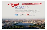 13th International Congress on Mathematical Education ...mathhouse.org/upload/files/مباحث وِیژه و...ICME Philosophy International Congress on Mathematical Education (ICME)