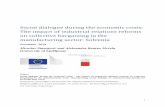 Social dialogue during the economic crisis: The impact … Final.… · 1 Social dialogue during the economic crisis: The impact of industrial relations reforms on collective bargaining