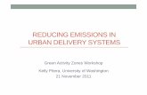 REDUCING EMISSIONS IN URBAN DELIVERY SYSTEMS · CO2 Emissions in the U.S. ... Suggested strategies to reduce fuel ... • Weight reduction • Hybrid powertrain technology
