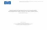 Philosophical perspectives on sustainable development …731134/FULLTEXT01.pdf · Philosophical perspectives on sustainable development with a focus on the ... According to some theories,