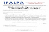 16SAB04 21 June 2016 High Altitude Operations of Unmanned ...ifalpa.org/downloads/Level1/Safety Bulletins/Air Traffic Management... · High Altitude Operations of Unmanned Free Balloons