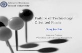 Failure of Technology Oriented Firms - sjbae / Sung Joo …sjbae.pbworks.com/w/file/fetch/87338686/Failure of Firms.pdf · 2018-06-18 · Failure of Technology Oriented Firms Sung