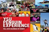 YSU DIVISIO N OF STUDENT EXPERIENCE Fall 2016 Calendar … · YSU DIVISIO N OF STUDENT EXPERIENCE ... Take the chance to win a free t-shirt at our fun ... Spin the wheel for a chance