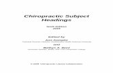 Chiropractic Subject Headings - chiroindex.org Subject Headings ... Creed Neural Kinetic Integration Technique Dynamic Spinal Analysis ... Chiro Plus Kinesiology