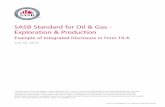 SASB Standard for Oil & Gas - Exploration & Production · © 2014 SUSTAINABILITY ACCOUNTING STANDARDS BOARD ... – Oil & Gas Exploration & Production ... © 2014 SUSTAINABILITY ACCOUNTING