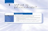 CHAPTER 1 What is phonology? - WordPress.com 01, 2016 · CHAPTER What is phonology? 1 This chapter introduces phonology, the study of the sound systems of language. Its key objective