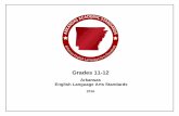 Grades 11-12 - Arkansas Department of Education · Grades 11-12 Language Standards ... 8 Grades 11-12 ELA Arkansas English ... The grade-level standards offer a focus for instruction