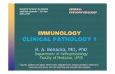 IMMUNOLOGY CLINICAL PATHOLOGY 1 - Ústav …patfyz.medic.upjs.sk/estudmat/Benacka - Clinical immunology 1 GE... · IMMUNOLOGY CLINICAL PATHOLOGY 1 ... chronic skin infections ...