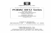 PCI Bus Multi-Channel Analog Output Cards PCIDAC 0812 …cyberresearch.com/pub/downloads/Documentation/Manual/P/... · 2012-09-28 · l Data Transfer: Programmed I/O ... B.B. XTR110