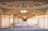 CONCERTS FROM THE LIBRARY OF CONGRESS · ... Rhapsody no. 1. for violin and piano ... piano and violin BARTÓK: Piano Quintet Pre-concert ... bookended by fantasies –– Liszt’s