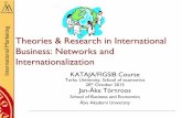 Theories & Research in International Business: Networks ... · Theories and Research in International Business 2015 ... ° FDI and MNC-developments ° Global sourcing and production