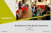 Blackboard: The Mind’s Nutrition - SoftChalk · Blackboard: The Mind’s Nutrition July 14, 2016 8:30a ... •ReadSpeaker for ADA compliance ... –Video Presentation –Digital